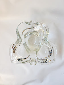 Clear Murano Style Glass Bowl