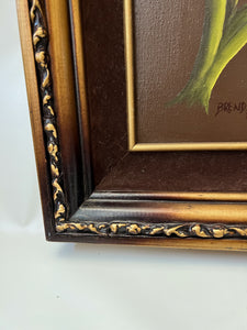 Floral Painting in Ornate Frame