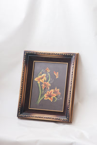 Floral Painting in Ornate Frame