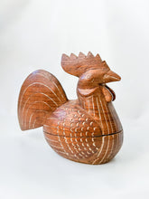 Load image into Gallery viewer, Carved Wooden Rooster Box
