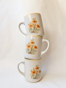 Trio of Wildflower Mugs