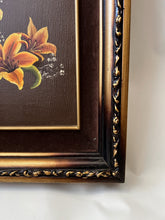 Load image into Gallery viewer, Floral Painting in Ornate Frame
