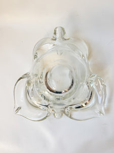 Clear Murano Style Glass Bowl