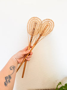 Pair of Rattan Wall Rackets