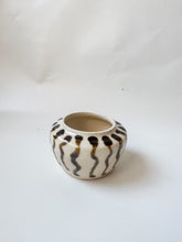 Load image into Gallery viewer, Tiny Striped Stoneware Pot
