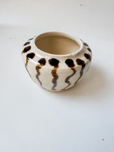 Load image into Gallery viewer, Tiny Striped Stoneware Pot
