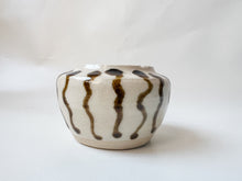 Load image into Gallery viewer, Tiny Striped Stoneware Pot
