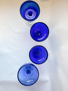 Handblown Margarita Glasses - Set of 4