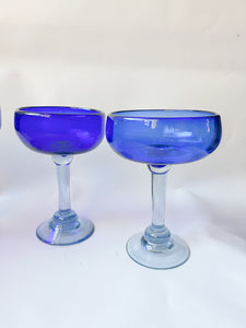 Handblown Margarita Glasses - Set of 4