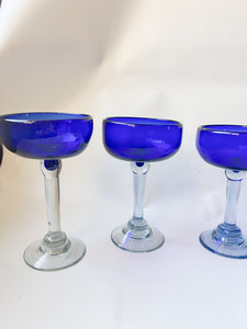 Handblown Margarita Glasses - Set of 4