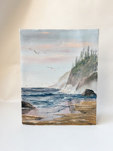 Textured Seaside Painting