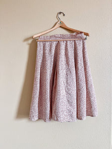 Silk Floral Midi Skirt - Size 12