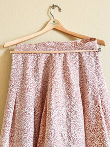 Silk Floral Midi Skirt - Size 12