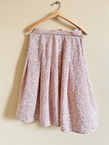 Silk Floral Midi Skirt - Size 12