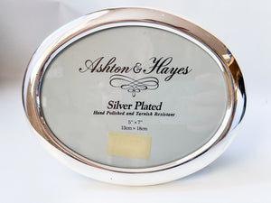 Silver Plated Oval 5x7 Frame