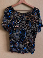 Load image into Gallery viewer, Silk Beaded Top - Size M
