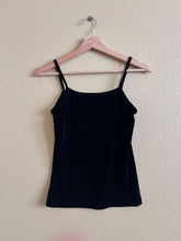 Load image into Gallery viewer, Black Velvet Tank - Size M
