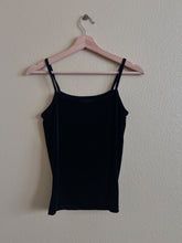 Load image into Gallery viewer, Black Velvet Tank - Size M
