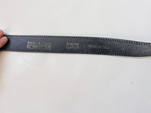 Load image into Gallery viewer, Black and Silver Leather Belt
