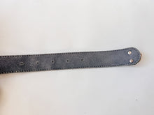 Load image into Gallery viewer, Black and Silver Leather Belt
