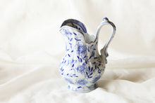 Load image into Gallery viewer, Little Blue and White Floral Pitcher
