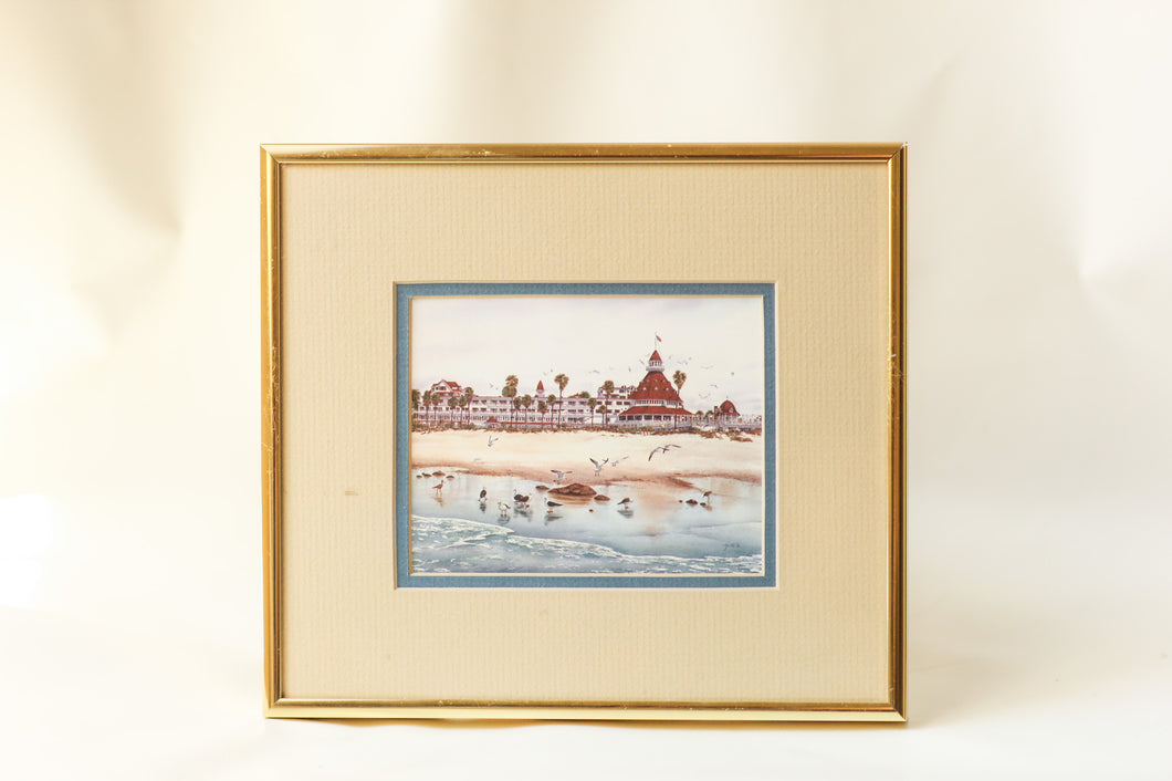 Framed Coronado Hotel Print