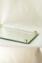 Load image into Gallery viewer, Brass and Lucite Mirror Tray
