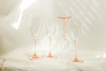 Load image into Gallery viewer, Pink Stem Champagne Glasses
