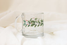 Load image into Gallery viewer, Holly Leaf Glass Mug
