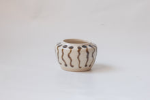 Load image into Gallery viewer, Tiny Striped Stoneware Pot
