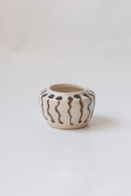 Load image into Gallery viewer, Tiny Striped Stoneware Pot
