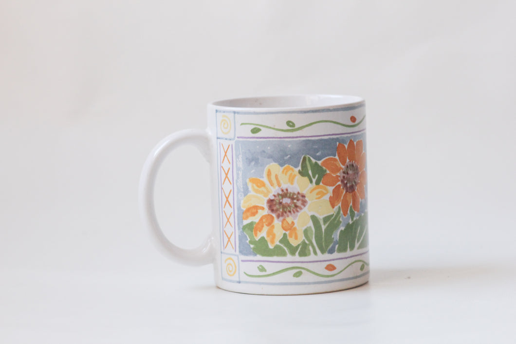 Vintage Sunflower Mug