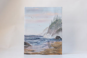 Textured Seaside Painting