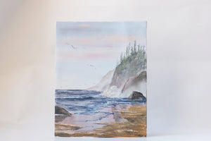 Textured Seaside Painting