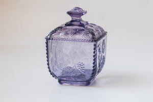 Purple Fenton Glass Candy Dish