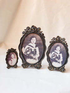 Trio of Ornate Rose Frames