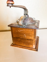 Load image into Gallery viewer, Wood and Brass Coffee Grinder
