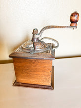 Load image into Gallery viewer, Wood and Brass Coffee Grinder
