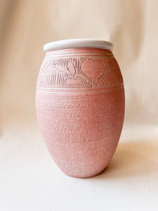 Pink Heart Vase