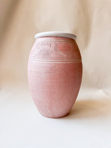 Pink Heart Vase