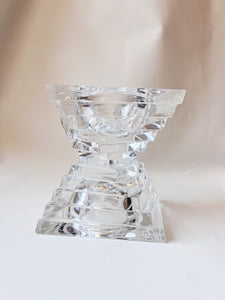 JG Durand Crystal Candle Holder