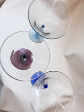 Load image into Gallery viewer, Set of 3 Wavy Martini Glasses
