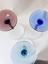 Load image into Gallery viewer, Set of 3 Wavy Martini Glasses
