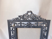 Load image into Gallery viewer, Ornate Metal and Pearl 5x7 Photo Frame
