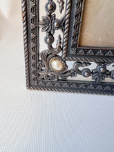 Load image into Gallery viewer, Ornate Metal and Pearl 5x7 Photo Frame
