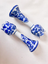 Load image into Gallery viewer, Delft Blue Tulip Candle Holders
