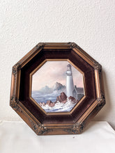 Load image into Gallery viewer, Framed Lighthouse Painting
