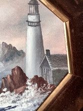 Load image into Gallery viewer, Framed Lighthouse Painting
