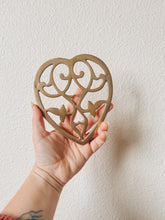 Load image into Gallery viewer, Brass Heart Trivet
