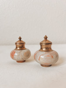 Brass and Marble Shakers